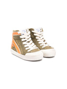 Sneakers per neonato Golden Goose Kids verde con applicazione laterale a stella - Rubino Kids