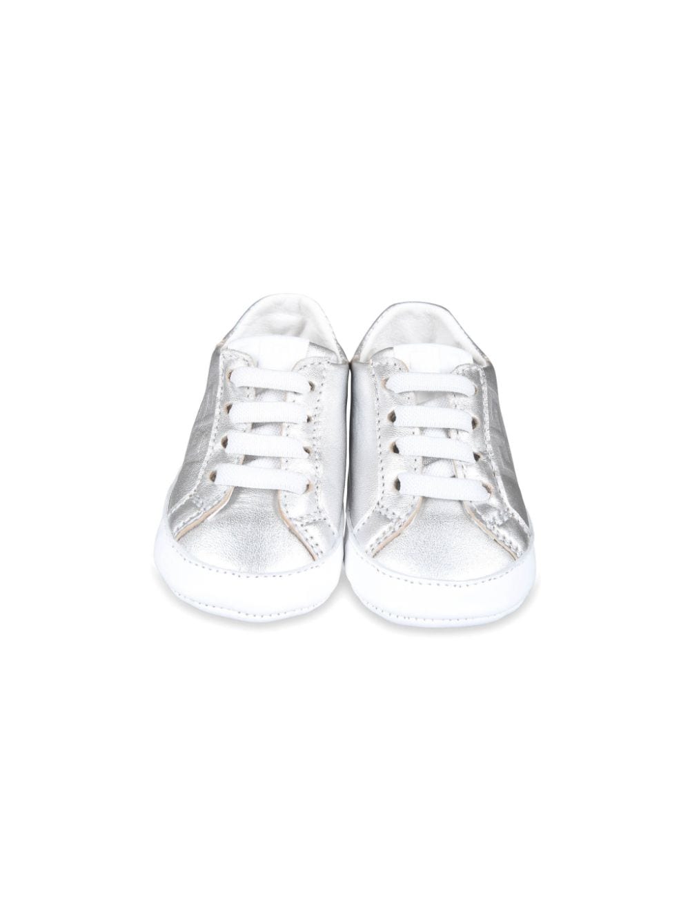 Sneakers primi passi per neonati Givenchy Kids argento con motivo 4G - Rubino Kids