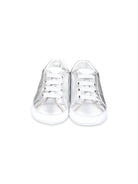 Sneakers primi passi per neonati Givenchy Kids argento con motivo 4G - Rubino Kids