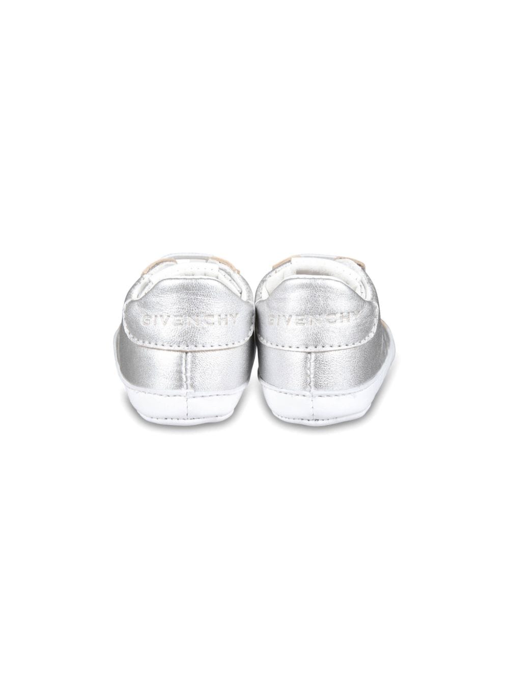 Sneakers primi passi per neonati Givenchy Kids argento con motivo 4G - Rubino Kids