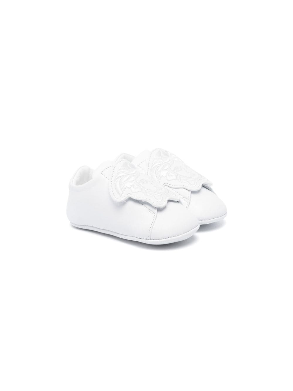 Sneakers senza lacci La Medusa per neonato Versace Kids bianco con suola in pelle - Rubino Kids