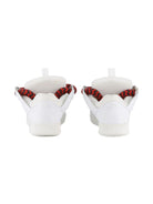 Sneakers Statement per bambini Lanvin Enfant bianche con lacci rossi e neri a contrasto - Rubino Kids