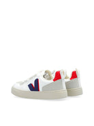 Sneakers V - 10 CWL per bambino VEJA Kids bianco con design a inserti - Rubino Kids