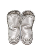 Stivaletti Eskimo per bambina Mou Kids argento con suola piatta - Rubino Kids