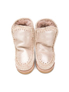 Stivaletti Eskimo per bambina Mou Kids beige con effetto metalizzato - Rubino Kids