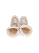 Stivaletti Eskimo per bambina Mou Kids beige con effetto metalizzato - Rubino Kids