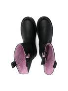 Stivaletti per bambina Dr. Martens Kids Box Heart nero con motivo a cuori - Rubino Kids