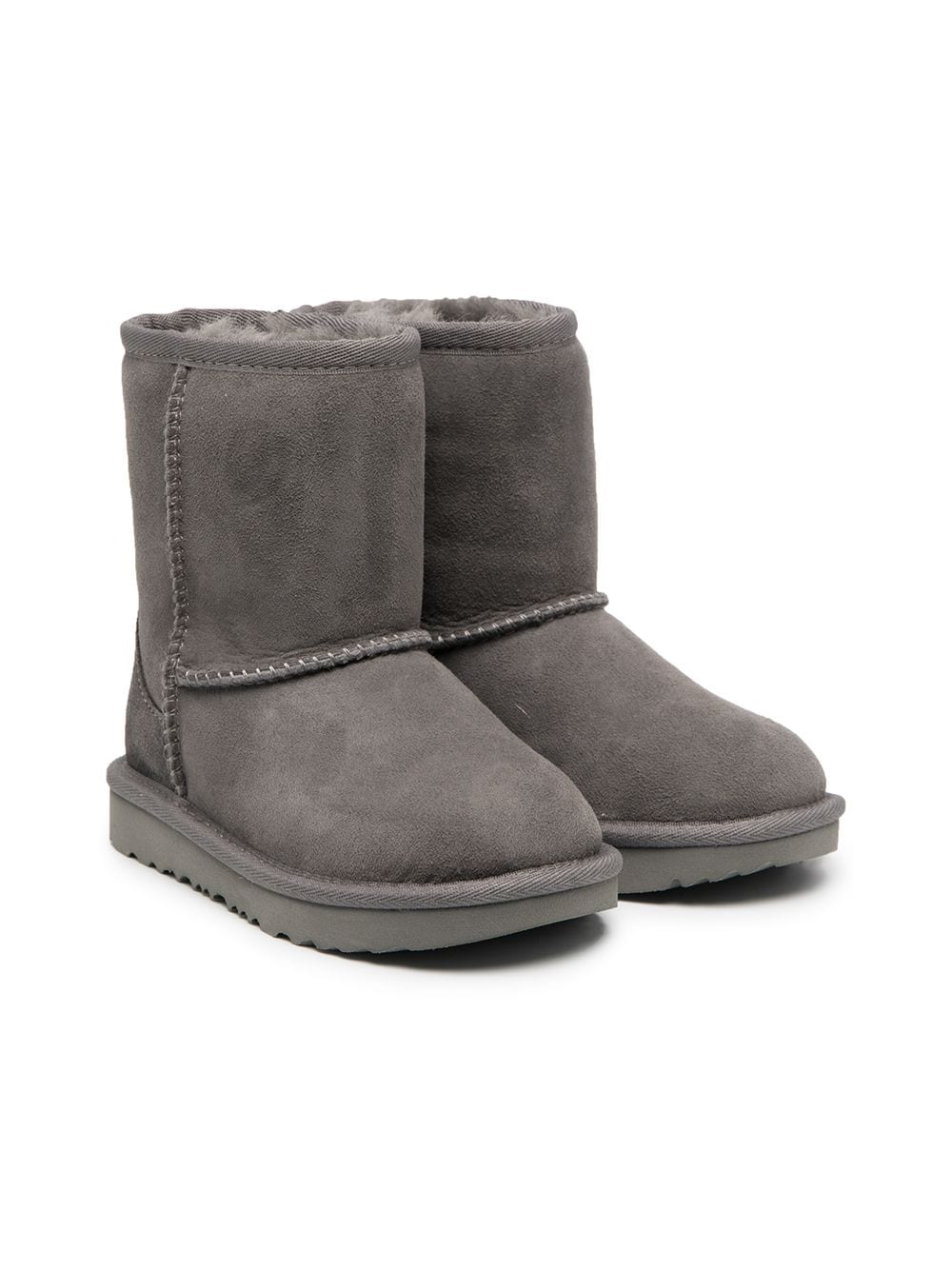 Stivali Classic II per bambina UGG Kids grigi con cuciture a contrasto - Rubino Kids