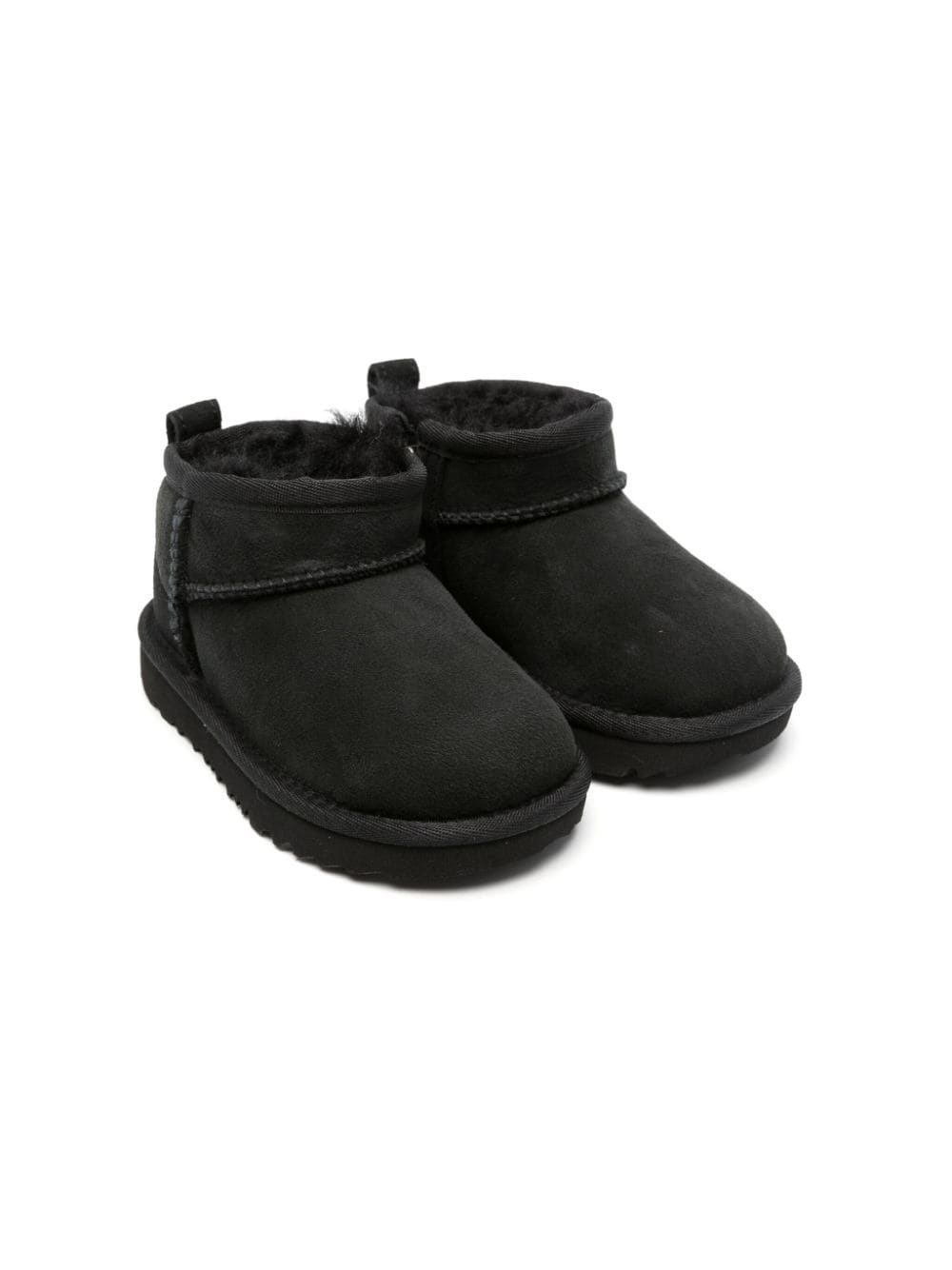 Stivali Classic Ultra Mini per bambina UGG Kids marroni con finitura idrorepellente - Rubino Kids