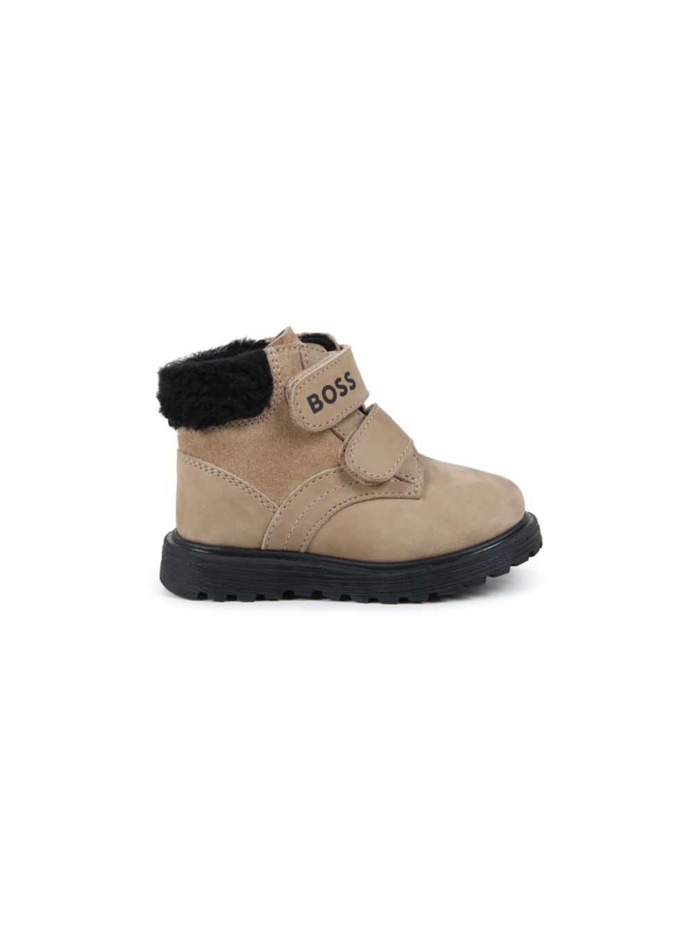 Stivali con stampa per bambino BOSS Kidswear beige con punta tonda - Rubino Kids