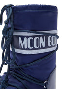 Stivali da neve Icon con logo per bambina Moon Boot Kids blu con punta tonda - Rubino Kids