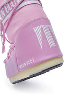 Stivali da neve Icon con logo per bambina Moon Boot Kids rosa con stampa laterale con logo - Rubino Kids