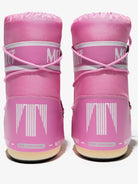 Stivali da neve Icon con logo per bambina Moon Boot Kids rosa con stampa laterale con logo - Rubino Kids