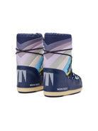 Stivali da neve Icon Dragon per bambino Moon Boot Kids blu con logo sul tallone - Rubino Kids