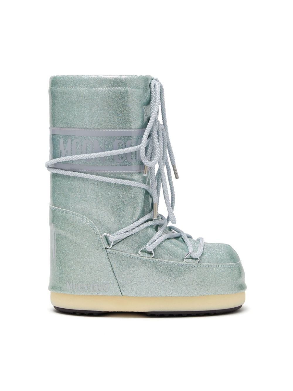 Stivali da neve per bambina Moon Boot Kids Icon Glitter blu chiaro con glitter - Rubino Kids