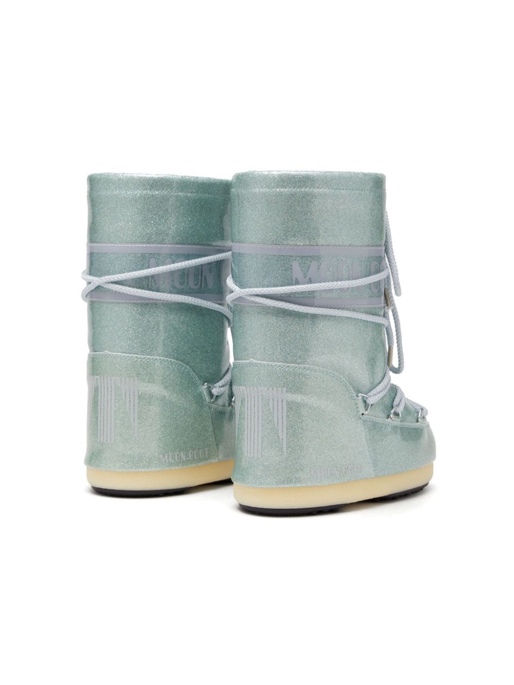 Stivali da neve per bambina Moon Boot Kids Icon Glitter blu chiaro con glitter - Rubino Kids