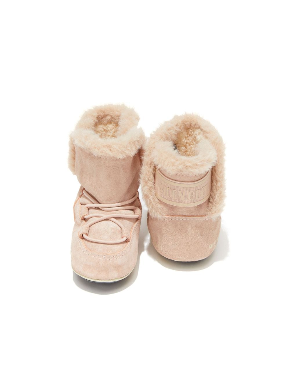 Stivali da neve per neonato Moon Boot Kids rosa con punta tonda - Rubino Kids