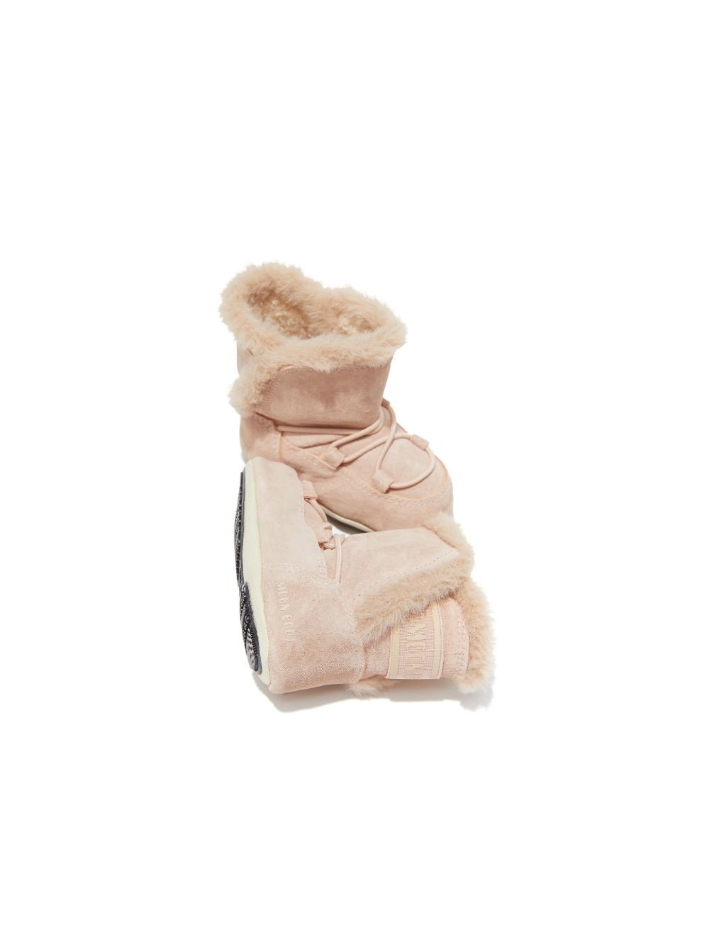 Stivali da neve per neonato Moon Boot Kids rosa con punta tonda - Rubino Kids