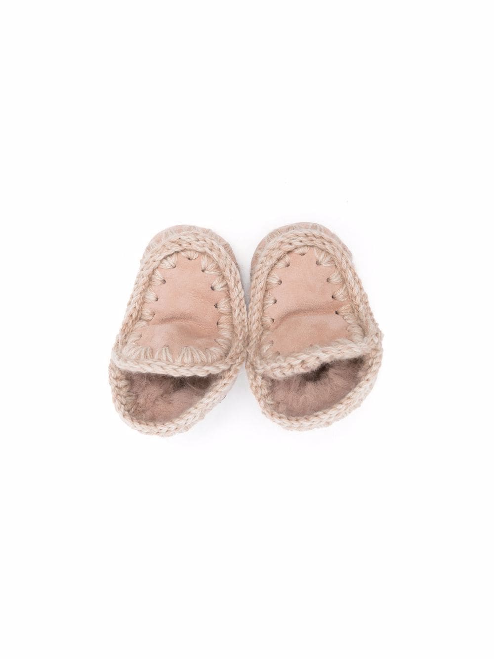 Stivali Eskimo per neonata Mou Kids rosa con cucitura a contrasto - Rubino Kids