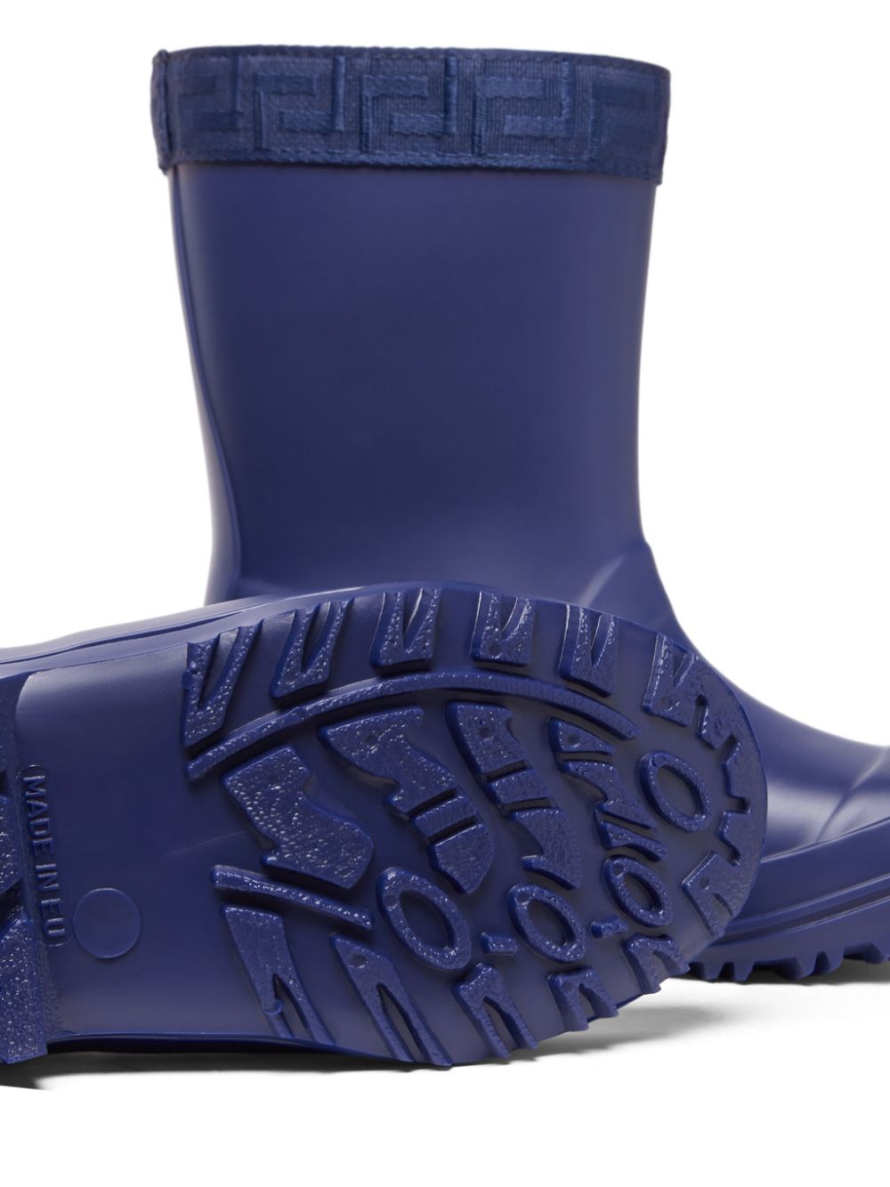 Stivali Medusa con dettaglio Greca per bambina Versace Kids blu con punta tonda - Rubino Kids