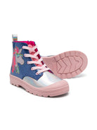 Stivali per bambina Billieblush in denim con inserti - Rubino Kids