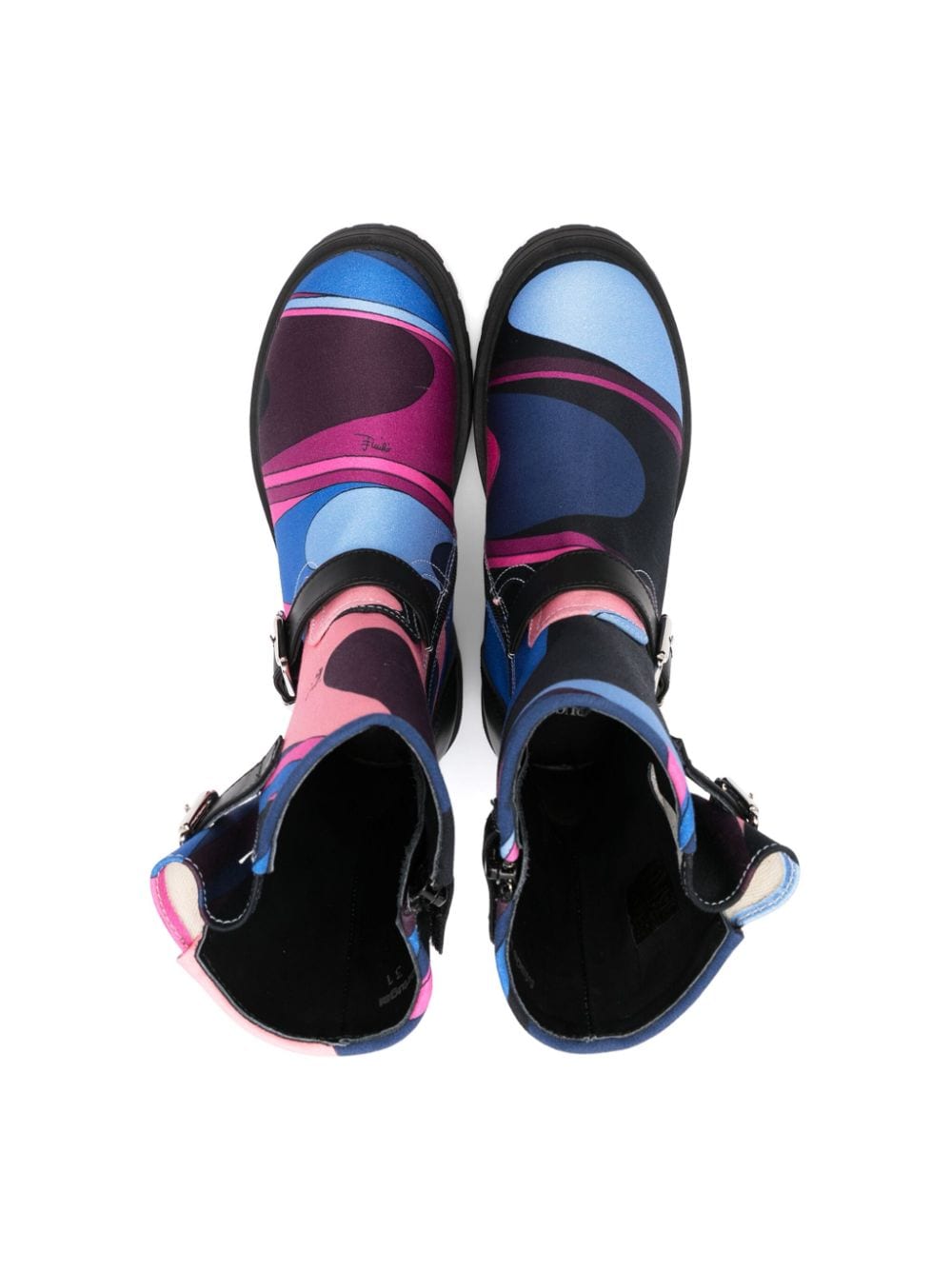 Stivali per bambina Emilio Pucci Junior multicolor con stampa Iride - Rubino Kids