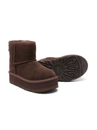 Stivali per bambina UGG Kids Classic Mini II marrone con suola alta - Rubino Kids