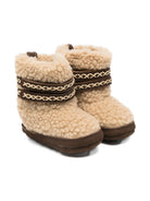 Stivali per neonata Donsje beige con suola in camoscio - Rubino Kids