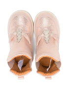 Stivali per neonata Donsje rosa con applicazione a forma di unicorno - Rubino Kids