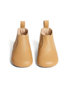 Stivali per neonato Bonpoint beige con inserti laterali elasticizzati - Rubino Kids