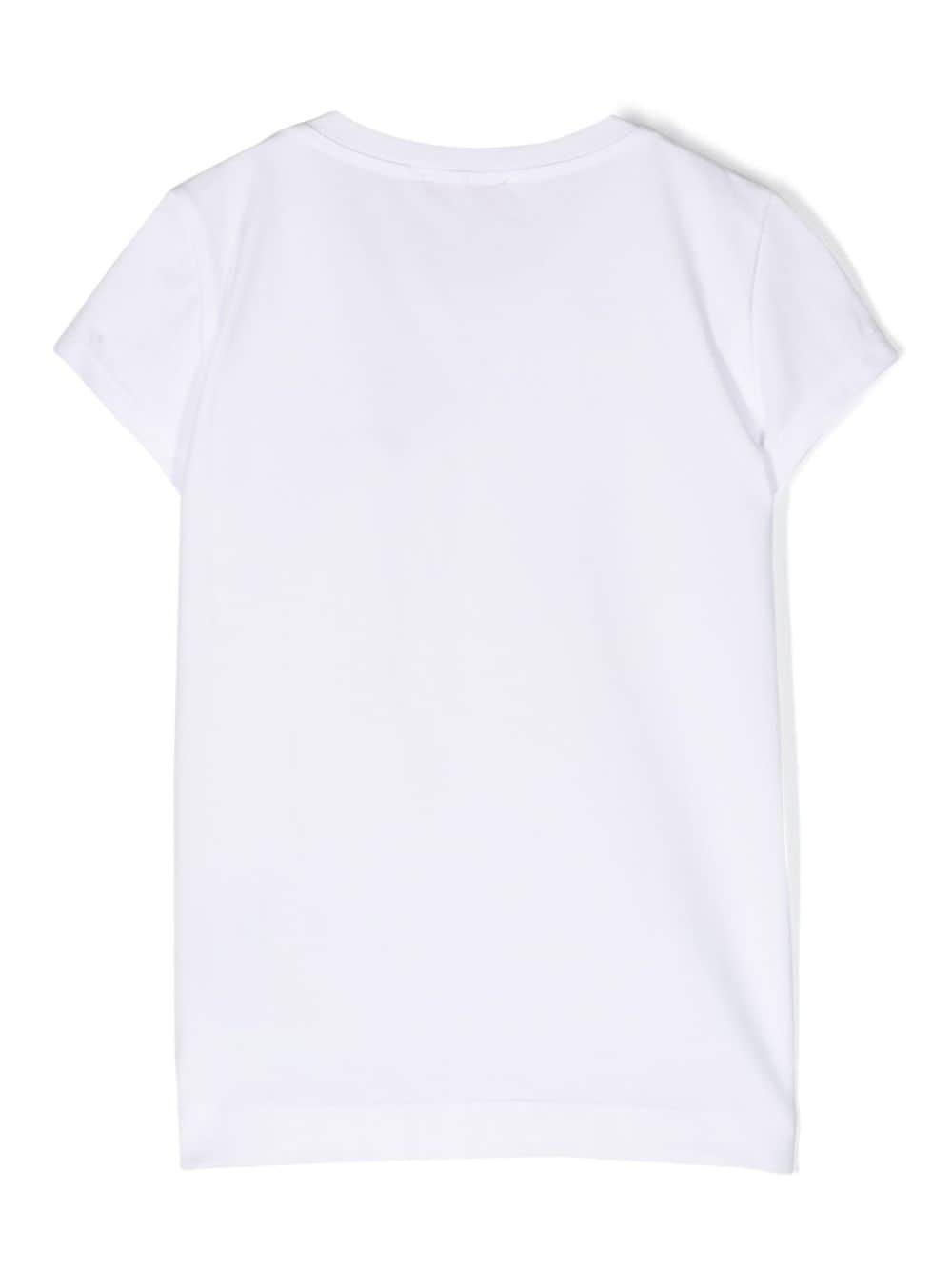 T-shirt a maniche corte con applicazione - Rubino Kids