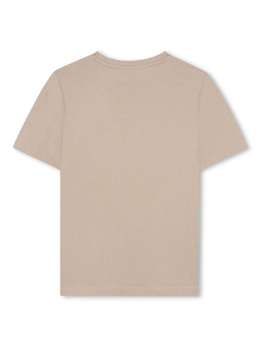 T-shirt a maniche corte per bambino BOSS Kidswear beige con girocollo - Rubino Kids