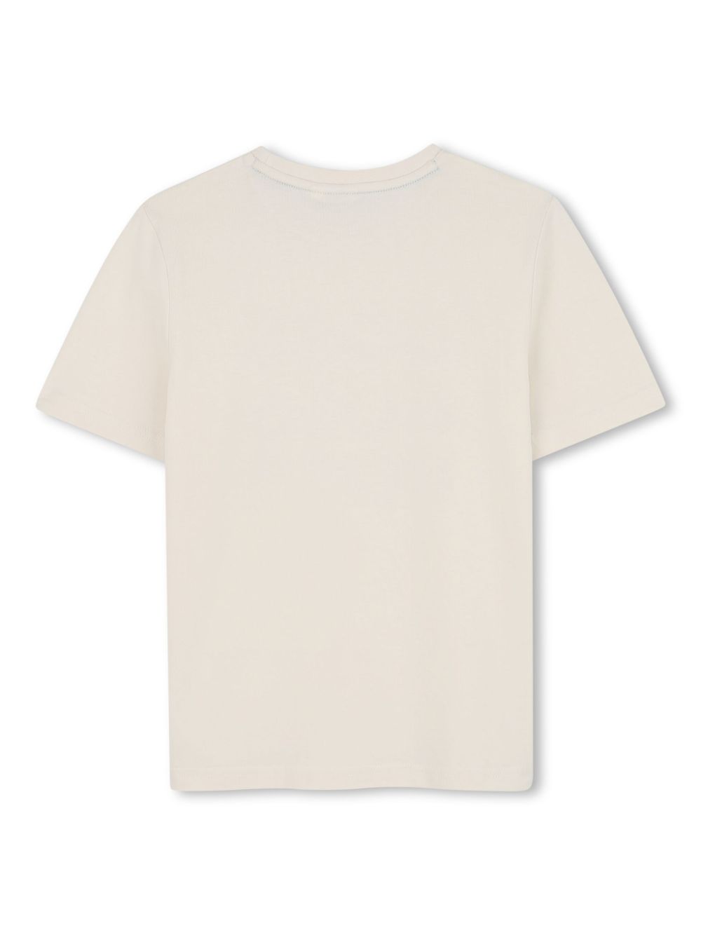 T-shirt a maniche corte per bambino BOSS Kidswear beige con girocollo - Rubino Kids