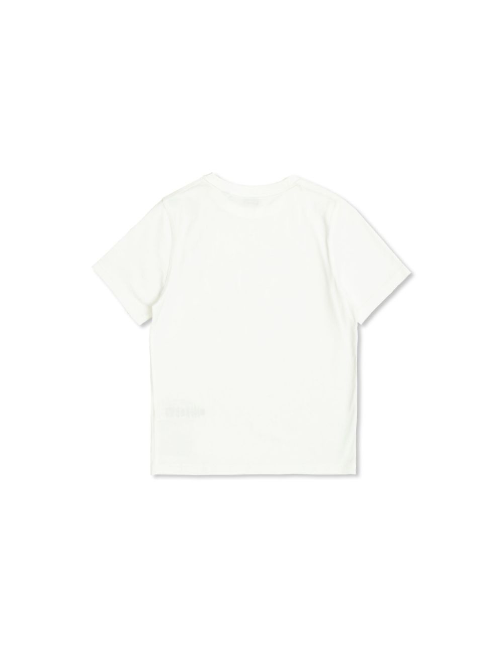 T-shirt a quadri per bambino Burberry Kids bianco con orlo dritto - Rubino Kids