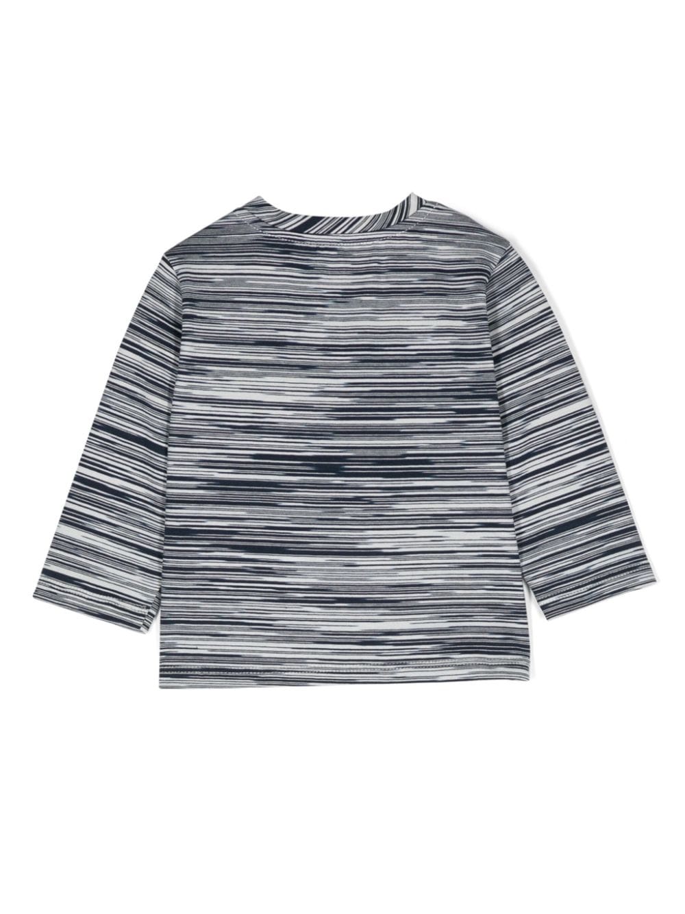 T-shirt a righe per neonato Missoni Kids blu con girocollo - Rubino Kids