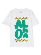 T - shirt Aloha Lettering - Rubino Kids