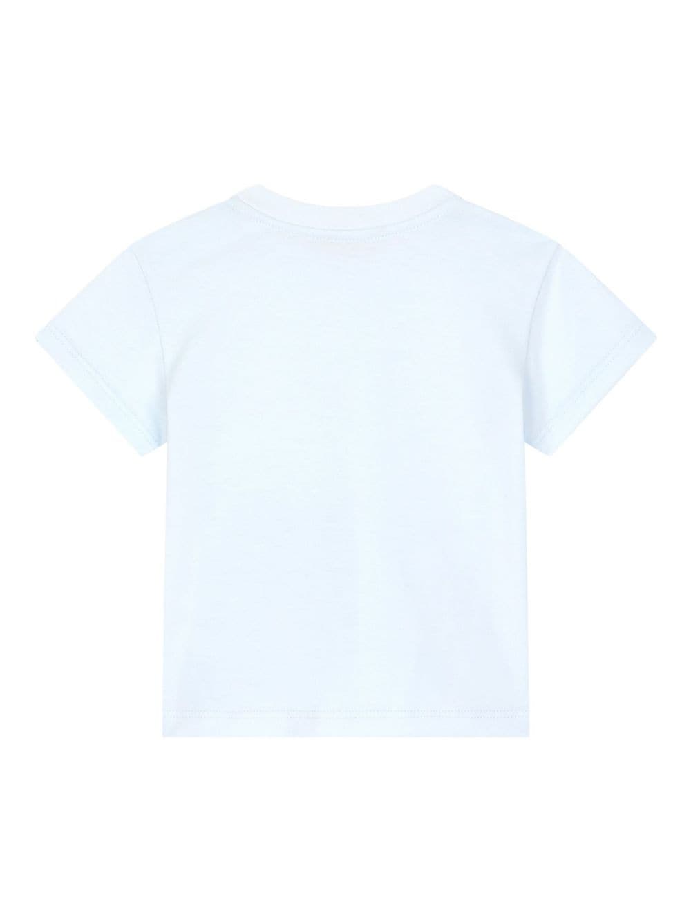 T-shirt azzurra per neonato con stampa grafica Dolce & Gabbana Kids - Rubino Kids