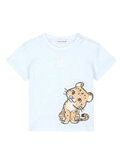 T-shirt azzurra per neonato con stampa grafica Dolce & Gabbana Kids - Rubino Kids