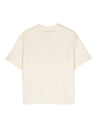 T shirt beige per bambino con stampa Emporio Armani ripetuta - Rubino Kids