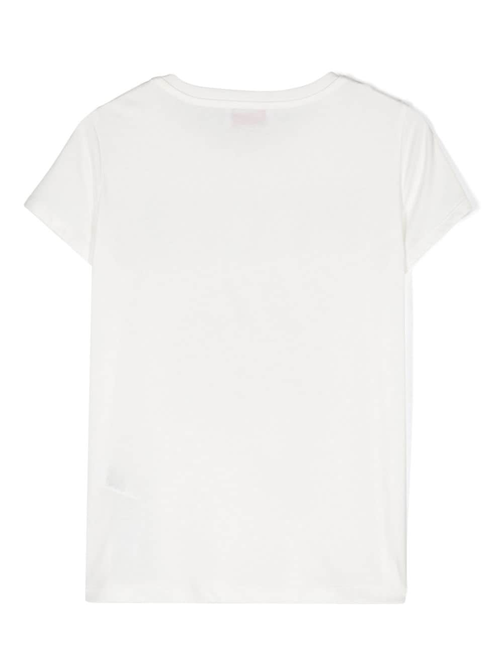 T-shirt bianca per bambina con logo PUCCI Junior - Rubino Kids