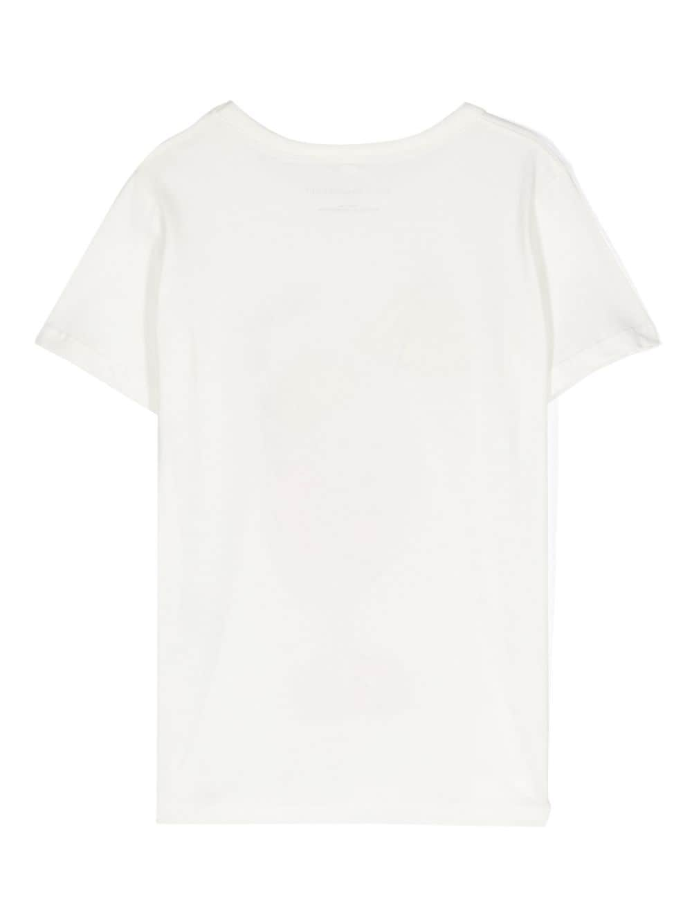 T shirt bianca per bambina Stella McCartney Kids con stampa limonata - Rubino Kids