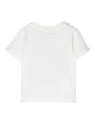 T shirt bianca per bambina Stella McCartney Kids con stampa occhiali da sole - Rubino Kids