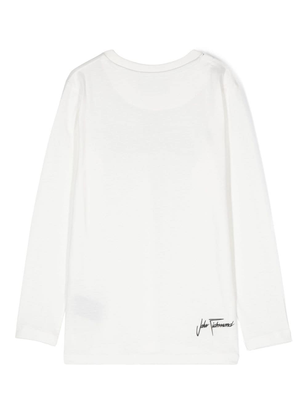 T-shirt bianca per bambino con logo John Richmond Junior - Rubino Kids