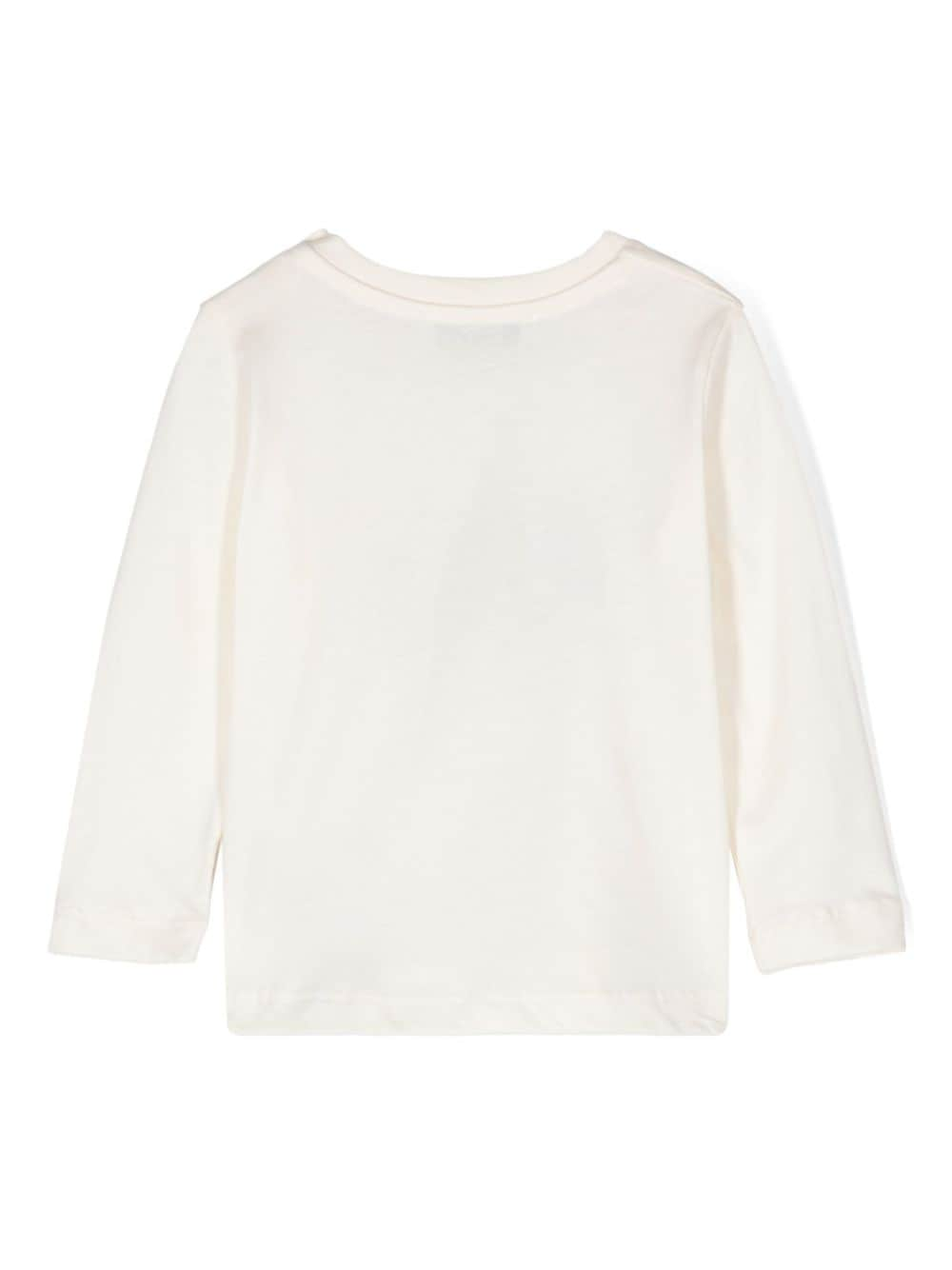 T-shirt bianca per neonato MSGM Kids bianco con stampa basket MSGM Kids Milano - Rubino Kids