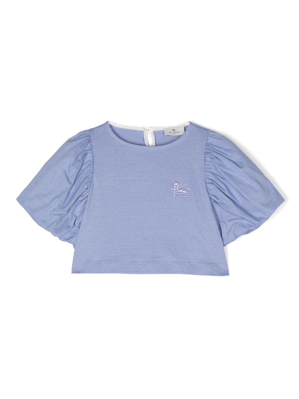 T-shirt blu con motivo Pegaso - Rubino Kids