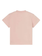 T-shirt Broken Bear per neonato Palm Angels Kids rosa con girocollo - Rubino Kids