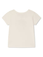 T-shirt Capricia per bambina Bonpoint bianco con girocollo - Rubino Kids