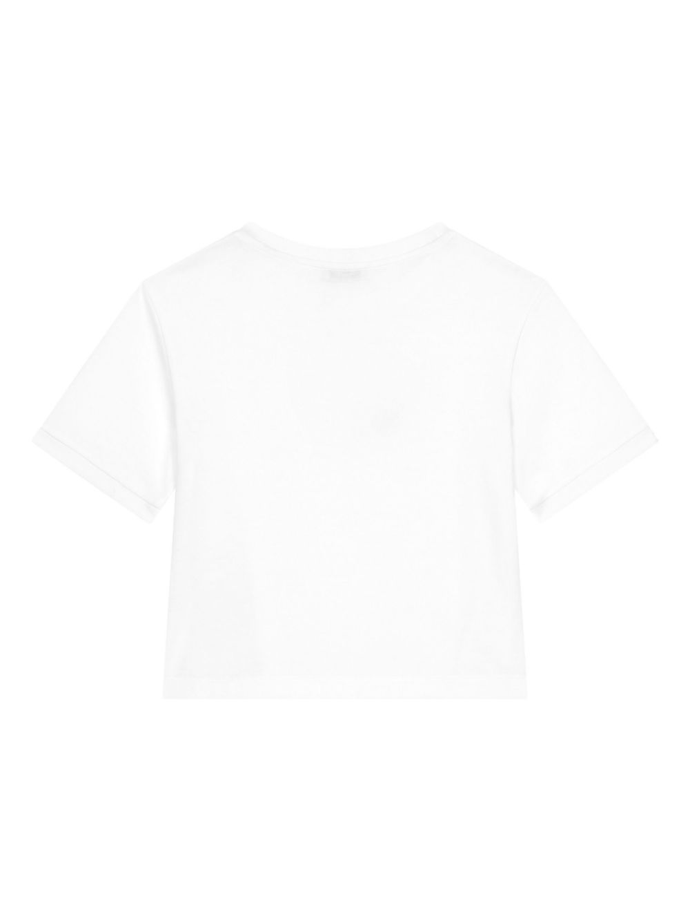 T-shirt con logo per bambina Dolce & Gabbana Kids bianco con stampa oro - Rubino Kids