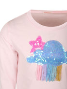 T-shirt con paillettes - Rubino Kids