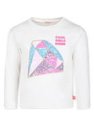 T-shirt con paillettes - Rubino Kids